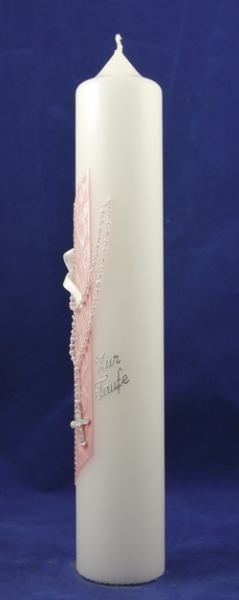 Preview: Taufkerze Nr. 303-20696 rosa