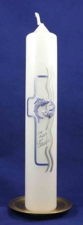 Taufkerze Nr. 303-20647 blau