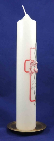 Taufkerze Nr. 303-20647 rot